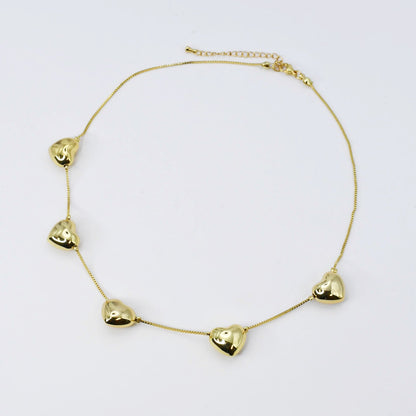 5 Hearts Necklace