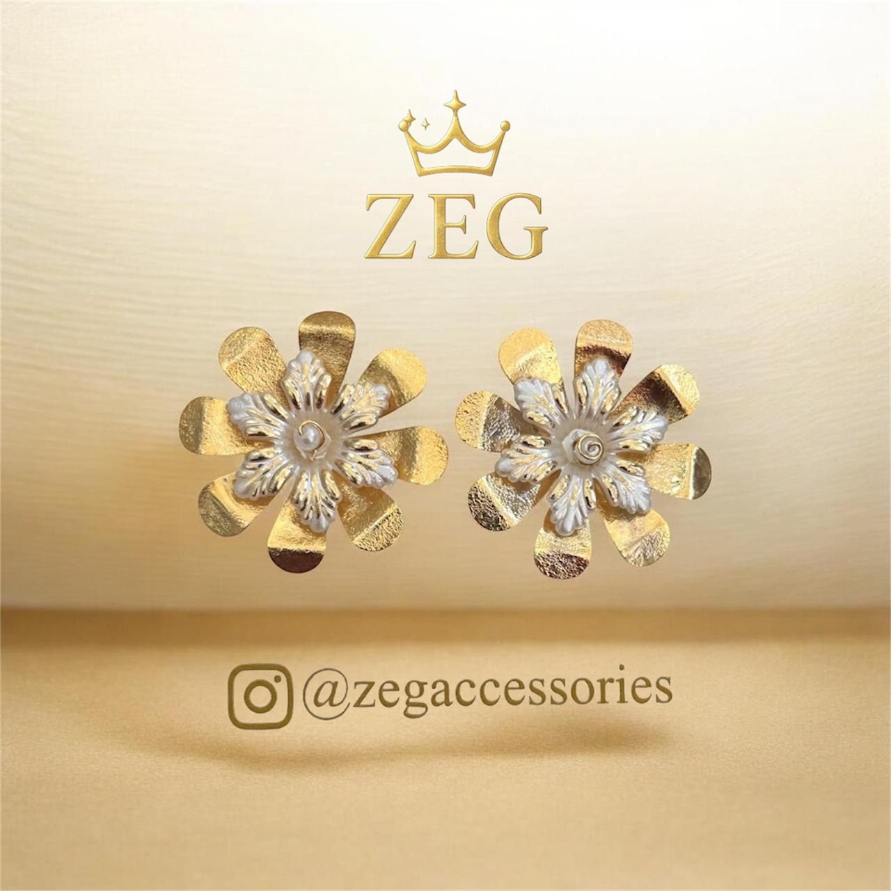 ARETES DESTELLO FLORAL